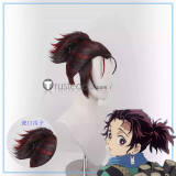 Kimetsu no Yaiba Demon Slayer Tanjiro Kamado Ponytail Styled Cosplay Wig