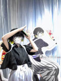 Blue Lock Animate Cafe Hyoma Chigiri Meguru Bachira Yoichi Isagi Rin Itoshi Kimono Yukata Cosplay Costume