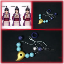 Phoenix Wright Ace Attorney Maya Fey Mayoi Ayasato Purple Necklace Hair Accessories