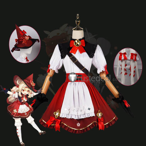 Genshin Impact Klee New Skin Blossoming Starlight Cosplay Costume