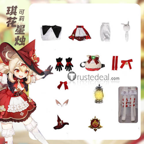 Genshin Impact Klee New Skin Blossoming Starlight Cosplay Costume