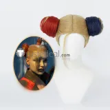Suicide Squad Kill The Justice League Batman and Harley Quinn Long Blonde Pink Red Cosplay Wig