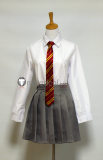 Harry Potter Gryffindor Cosplay Robe Vest and Tie and Shirt and Skirt
