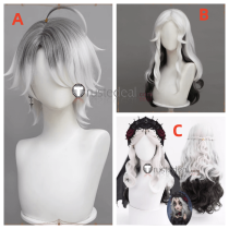 Identity V Psychologist Ada Mesmer Everlasting Night Patient Emil Luminary Silver Cosplay Wig