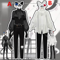 Vtuber Nijisanji ChroNoiR Kanae Kuzuha Reunion White Black Neko Cosplay Costume