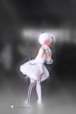 Black Butler Kuroshitsuji Book of Circus Doll White Dress Cosplay Costume Umbrella 3