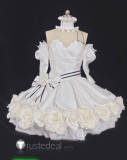 Black Butler Kuroshitsuji Book of Circus Doll White Lolita Dress Cosplay Costume 2