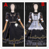 Vtuber Virtual YouTuber Hololive Hoshimachi Suisei Black Dress Battle Maid Cosplay Costume