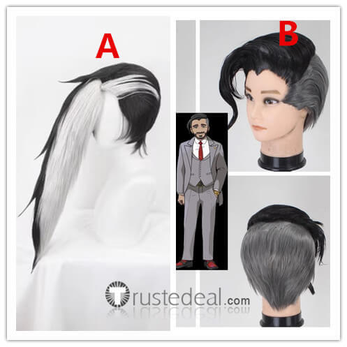 Pokemon Sword and Shield Chairman Rose Piers Styled Cosplay Wig