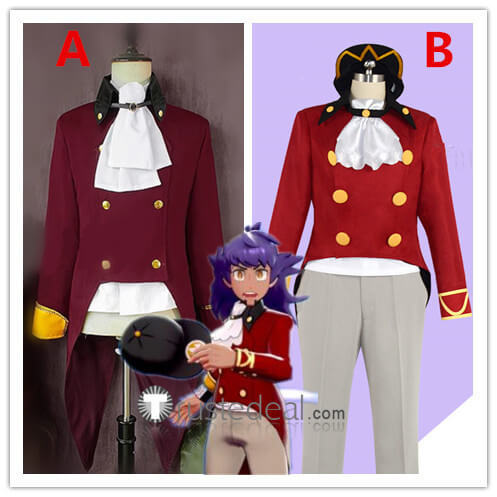 Pokemon Sword and Shield Gym Leader Trainer Leon Battle Tower Outfit Red Cosplay Costume