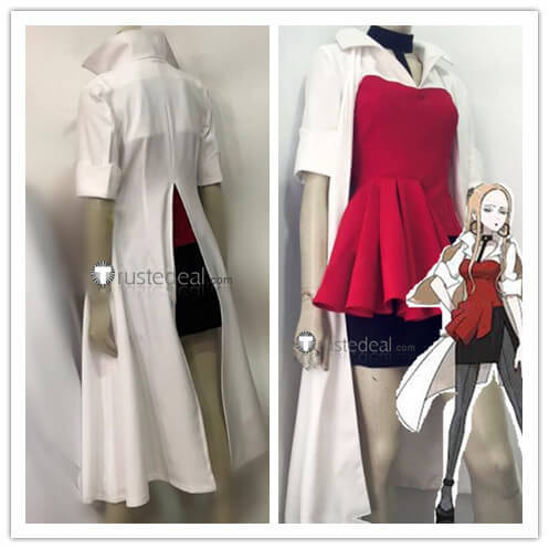 Pokemon Sword and Shield Oleana White Red Cosplay Costume