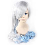 RWBY 7 Weiss Schnee Long Silver Ponytail Cosplay Wigs