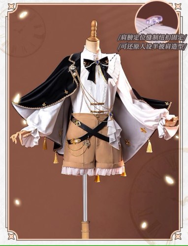 ChuShouMao Genshin Impact Traveler Aether Sora Kong Fanart Doujin Party Dress Cosplay Costume