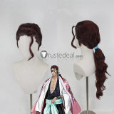 Bleach Kyouraku Shunsui Long Brown Black Styled Cosplay Wig 2 Colors