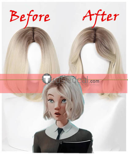 Spider-Man Across the Spider-Verse Into the Spider-Verse Gwen Stacy Pink Brown Cosplay Wig