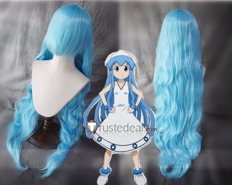 Blue top cosplay wig
