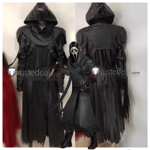 Dead by Daylight Killer GhostFace The Ghost Face Black Halloween Cosplay Costume 1