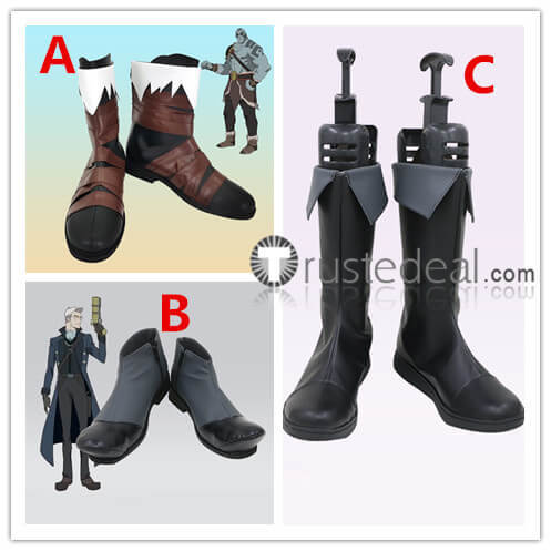 The legend of Vox Machina Percival de Rolo Percy Grog Strongjaw Scanlan Shorthalt Cosplay Boots Shoes