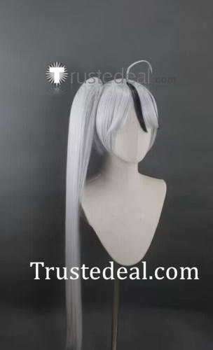 Library Of Ruina Yan Silver Black Styled Cosplay Wig