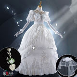 Identity V Bloody Queen Mary Promised Day White Gown Cosplay Costume