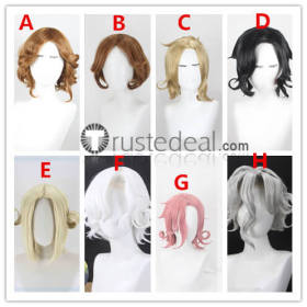 Identity V Bloody Queen Mary Archduchess Rouge Pink Silver Brown Blonde Styled Cosplay Wig