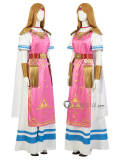Super Smash Bros Ultimate Princess Zelda Pink Cosplay Costume