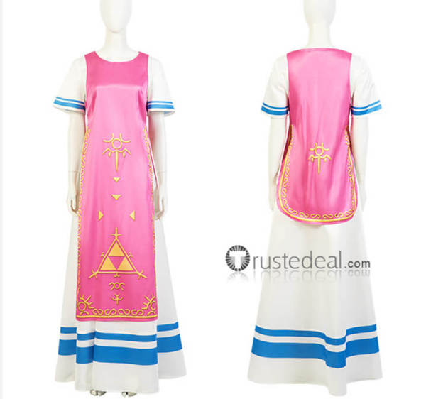 Super Smash Bros Ultimate Princess Zelda Pink Cosplay Costume