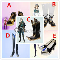 Genshin Impact Eula Beidou Alhaitham Lisa Second Blooming Cosplay Shoes Boots