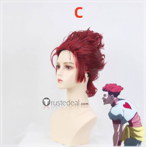 Hunter X Hunter Hisoka Morow Red Purple Styled Cospay Wigs