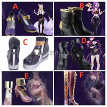 League of Legends KDA Skins Akali KaiSa Ahri Evelynn Cosplay Shoes Boots