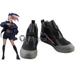 League of Legends KDA Skins Akali Dark Purple Cosplay Shoes Boots