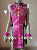 Tekken7 Ling Xiaoyu Orange Pink Blue Cosplay Costume