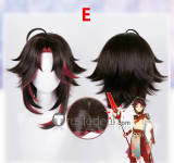 Genshin Impact Lyney and Lynette Twins New Skin Red Xiao Cosplay Wig