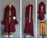 One Piece Barto Club Captain Bartolomeo the Cannibal Red Cosplay Costume