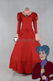 Disney Movie Cinderella Lady Tremaine Holiday Red Cosplay Costume