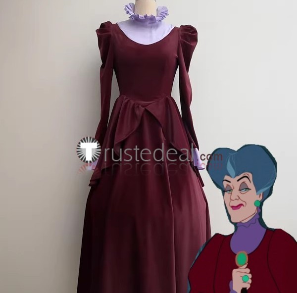 Disney Movie Cinderella Lady Tremaine Holiday Cosplay Costume