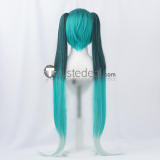 Vocaloid Snow Miku 2023 Karune Shiie Calne Ca Hatsune Miku Wonderland Cat Puss Cat in Boots Ponytails Cosplay Wig