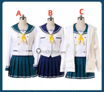 Battle Girl Highschool Hoshitsuki Miki Misaki Amano Nozomi Highschool Fujimiya Sakura Sendoin Middleschool Uniform Cosplay Costume