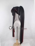 Disney Twisted-Wonderland Lilia Vanrouge Right General's Armor Black Red Styled Cosplay Wig