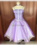Princess Barbie Puple Long Short Dress Cosplay Costume