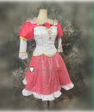 Barbie in the 12 Dancing Princesses Genevieve Pink Green Red Cosplay Costume