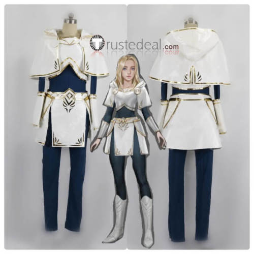 League of Legends LOL Lux Worriors White Blue Cosplay Costume