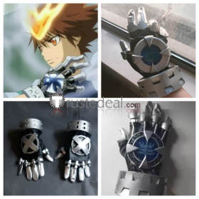 Katekyo Hitman Reborn Tsunayoshi Sawada Glove Cosplay Accessory Props