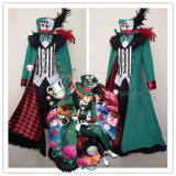 Bungou Stray Dogs Nakahara Chuuya The Hatter Green Halloween Cosplay Costume