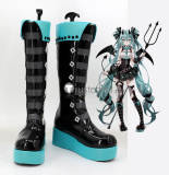 Vocaloid Hatsune Miku Project DIVA Future Tone GHOST Rascal 2023 The Raccoon Karune Shiie Calne Ca Cosplay Boots Shoes