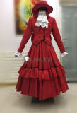 Black Butler Kuroshitsuji Madam Red Halloween Cosplay Costume