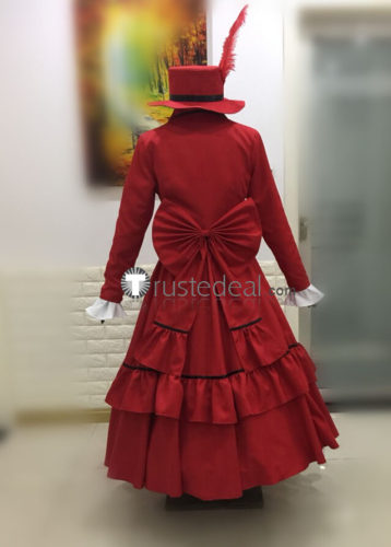 Black Butler Kuroshitsuji Madam Red Halloween Cosplay Costume
