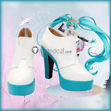 Vocaloid Hatsune Snow Miku 2023 Racing 2021 Cosplay Boots Shoes
