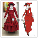 Black Butler Kuroshitsuji Madam Red Halloween Cosplay Costume