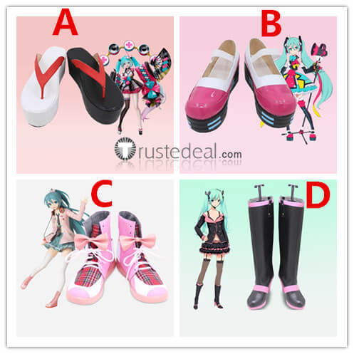 Vocaloid Hatsune Miku Magical Mirai 2020 2018 Miku Project Diva F Sweet Devil Cosplay Boots Shoes